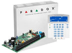 Centrala alarma Paradox Spectra SP6000 cu tastatura LCD K35, cutie si traf, 8 zone, 2 partitii
