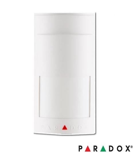 Senzor de miscare dual PIR si microunde Paradox 525DM cu anti-mascare, acoperire 12 x 12 m, cablat