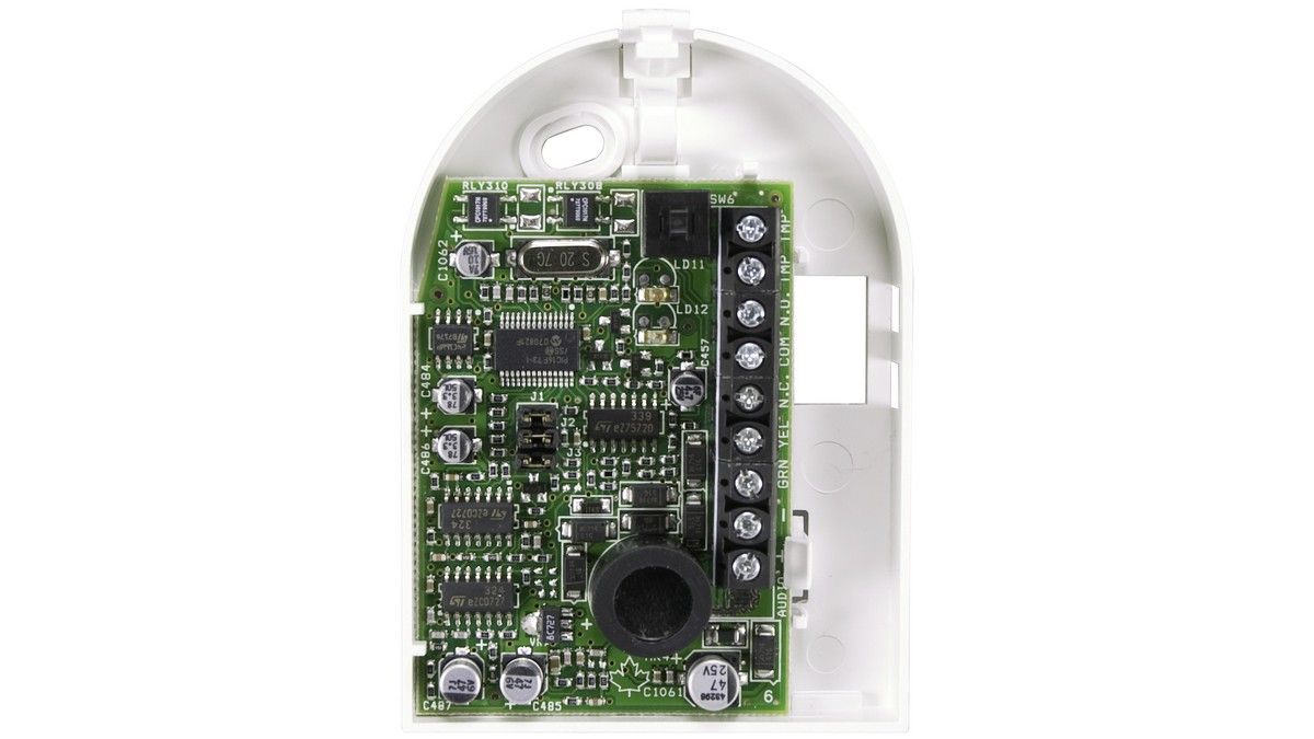 Detector adresabil de geam spart Paradox DG457 GlassTrek, raza 9 m, pentru centralele Digiplex EVO