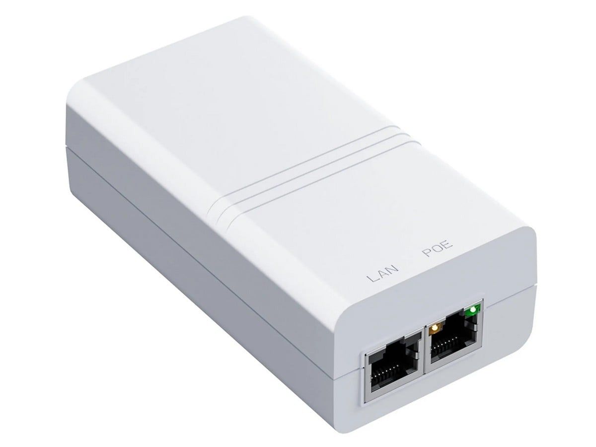 Injector PoE+ Gigabit Paradox EG30, 30 W, alimentare 100–240 V, pentru centrala wireless Paradox M25
