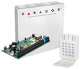Centrala alarma Paradox Spectra SP6000 cu tastatura LED K10, cutie si traf, 8 zone, 2 partitii
