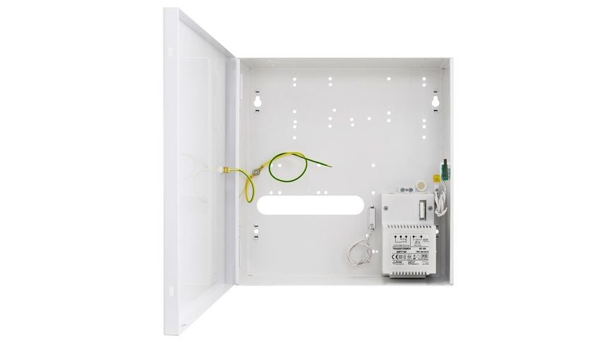 Cutie metalica Paradox AWO 152 cu transformator 16 V, 40 VA, pentru centrale Spectra si Magellan