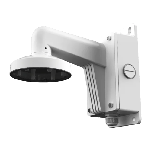 Suport de perete cu doza Hikvision DS-1273ZJ-140B pentru camere dome, aliaj de aluminiu, max 4.5 kg