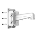 Suport de stalp cu doza Hikvision DS-1602ZJ-BOX-POLE pentru camere Speed Dome, 10 kg, stalp 100-200