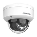 Camera IP dome 4K Hikvision DS-2CD1183G2-LIUF, lentila 2.8 mm, IR si lumina alba 30 m, microfon