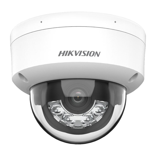 Camera IP dome 4K Hikvision DS-2CD1183G2-LIUF, lentila 2.8 mm, IR si lumina alba 30 m, microfon