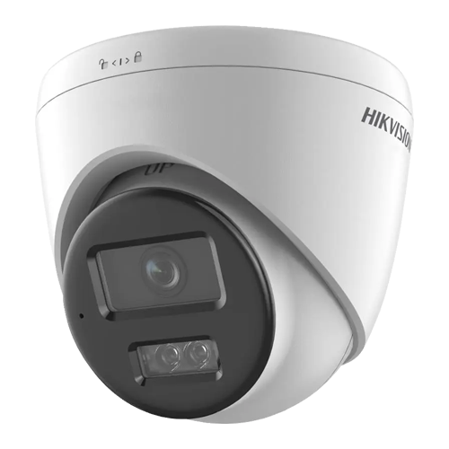 Camera IP turret 4K Hikvision DS-2CD1383G2-LIUF, lentila 2.8 mm, IR si lumina alba 30 m, microfon