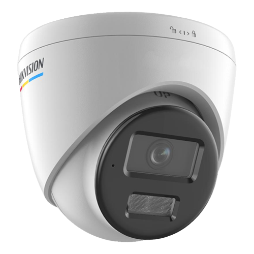 Camera IP turret 2MP Hikvision DS-2CD1327G2H-LIU, lentila 2.8 mm, IR si lumina alba 30 m, microfon