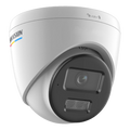 Camera IP turret 2MP Hikvision DS-2CD1327G2H-LIU, lentila 2.8 mm, IR si lumina alba 30 m, microfon