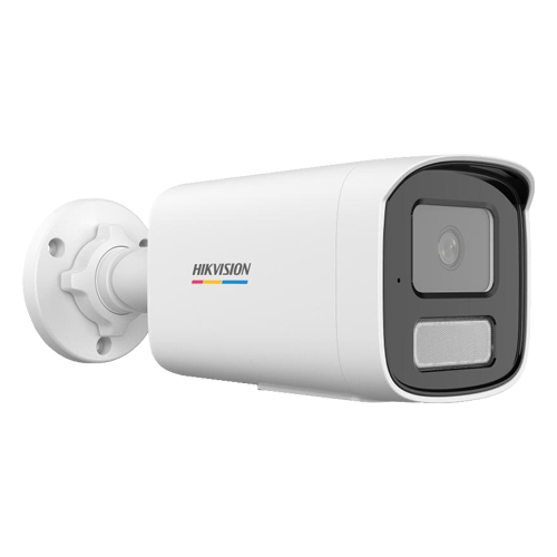 Camera IP bullet 6MP Hikvision DS-2CD1T67G2H-LIU, lentila 4 mm, IR si lumina alba 50 m, microfon