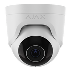 Camera IP turret 5MP Ajax TurretCam alba, lentila 4 mm, IR 35 m, microfon, microSD, PoE, IP65