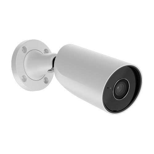 Camera IP bullet 5MP Ajax BulletCam alba, lentila 4 mm, IR 35 m, microfon, microSD, PoE, IP65