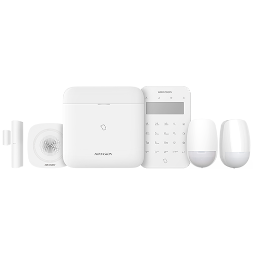 Kit alarma Hikvision AX PRO DS-PWA96-KIT2-WE, centrala 96 zone, tastatura, sirena, 3 senzori