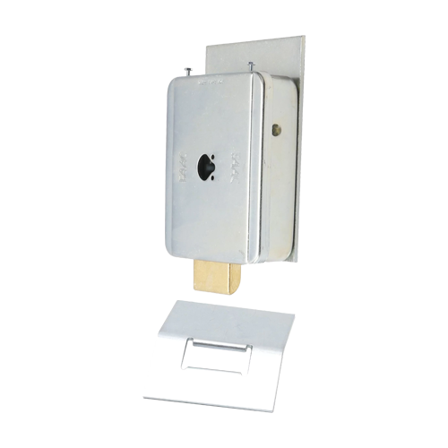 Incuietoare electrica FAAC 712650 de 12V AC pentru porti batante, placa de receptie, fara cilindru