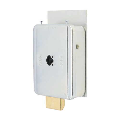 Incuietoare electrica FAAC 712650 de 12V AC pentru porti batante, placa de receptie, fara cilindru