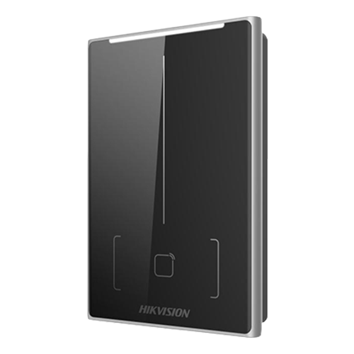 Cititor control acces Hikvision DS-K1109DB, card Mifare, DESFire si Felica, Bluetooth, RS-485, IP65
