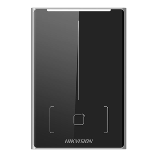 Cititor control acces Hikvision DS-K1109DB, card Mifare, DESFire si Felica, Bluetooth, RS-485, IP65