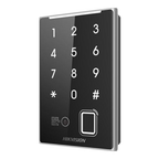 Cititor control acces Hikvision DS-K1109DKFB-QR cu card Mifare, amprenta, cod QR si tastatura, IP65