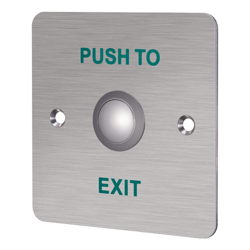 Buton de iesire Hikvision DS-K7P01 pentru montaj ingropat, panou din aluminiu, contacte NO/NC/COM
