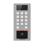Terminal control acces si videointerfon Hikvision DS-K1T502DBFWX-C, amprenta, card, PIN, camera 2MP