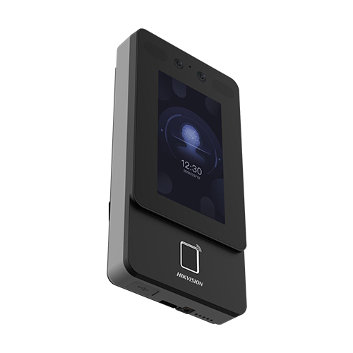 Terminal control acces Hikvision DS-K1T342MFWX-E1, recunoastere faciala, amprenta, Mifare, PoE, 4.3