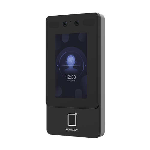 Terminal control acces Hikvision DS-K1T342MFWX-E1, recunoastere faciala, amprenta, Mifare, PoE, 4.3
