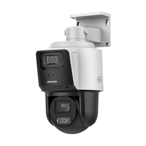 Camera TandemVu PTZ IP 4MP + 4MP Hikvision DS-2SE3C410MWG-E14, zoom optic 10x, IR 80 m, PoE+, IP66