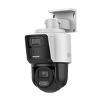 Camera TandemVu PTZ IP 4MP + 4MP Hikvision DS-2SE3C410MWG-E14, zoom optic 10x, IR 80 m, PoE+, IP66