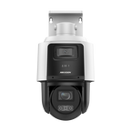 Camera TandemVu PTZ IP 4MP + 4MP Hikvision DS-2SE3C410MWG-E14, zoom optic 10x, IR 80 m, PoE+, IP66