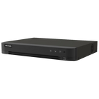 DVR hibrid 16 canale Hikvision AcuSense iDS-7216HQHI-M1-XT, 5MP + 8 IP, alarma, 1 HDD 12 TB, HDMI 4K