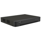 DVR hibrid 16 canale Hikvision AcuSense iDS-7216HQHI-M1-XT, 5MP + 8 IP, alarma, 1 HDD 12 TB, HDMI 4K