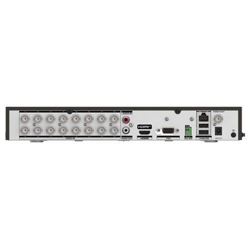 DVR hibrid 16 canale Hikvision AcuSense iDS-7216HQHI-M1-XT, 5MP + 8 IP, alarma, 1 HDD 12 TB, HDMI 4K