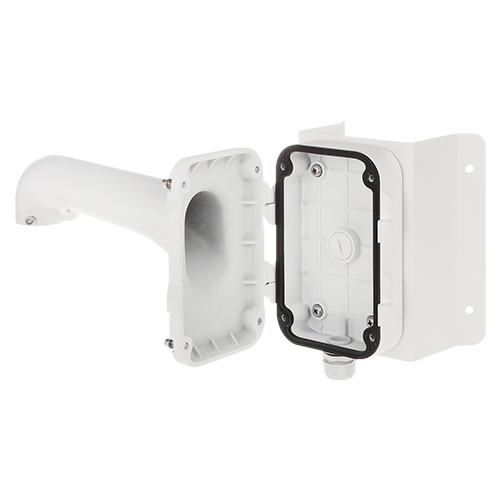 Suport de colt cu doza Hikvision DS-1604ZJ-BOX-CORNER pentru camere Speed Dome, max 10 kg, exterior