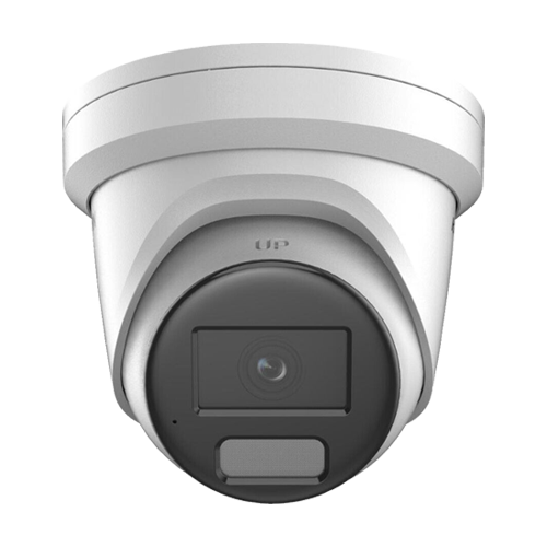 Camera IP turret 4K Hikvision DS-2CD2387G2H-LISU-SL, lentila 4 mm, IR si lumina alba 30 m, microSD