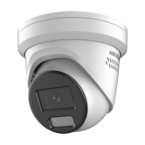 Camera IP turret 4K Hikvision DS-2CD2387G2H-LISU-SL, lentila 4 mm, IR si lumina alba 30 m, microSD