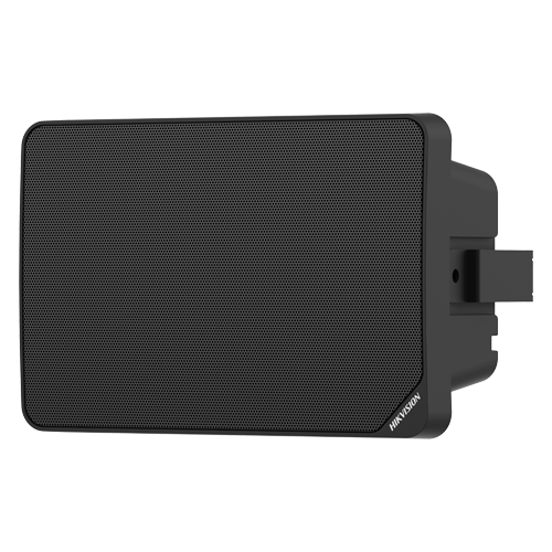 Difuzor secundar tip cabinet Hikvision DS-QAZ0120G1R-S negru, 20 W, pentru difuzor master DS-QAZ1120
