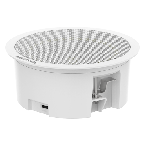 Difuzor IP master de tavan Hikvision DS-QAZ1203G1-BE, 3 W, PoE, Bluetooth, memorie 4 GB, 2 alarme