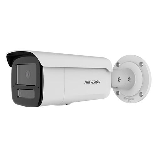 Camera IP bullet 4K Hikvision AcuSense DS-2CD2T83G2-4LI, lentila 2.8 mm, IR si lumina alba 80 m