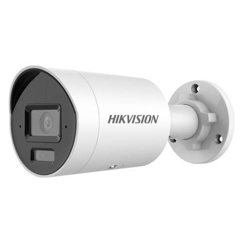 Camera IP bullet 4K Hikvision AcuSense DS-2CD2083G2-LI2U, lentila 2.8 mm, IR si lumina alba 40 m