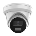 Camera IP turret 4MP Hikvision AcuSense DS-2CD2343G2-LI2U-SL, lentila 2.8 mm, IR si lumina alba 30 m
