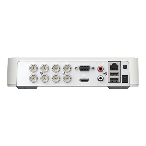DVR hibrid 8 canale Hikvision AcuSense DS-7108HGHI-M1-T, 2MP lite + 2 IP, 1 HDD 4 TB, rack