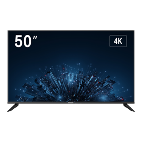 Monitor 4K 50 inch Hikvision DS-D5050U3-1V0S pentru supraveghere video, D-LED, HDMI, VGA, difuzoare