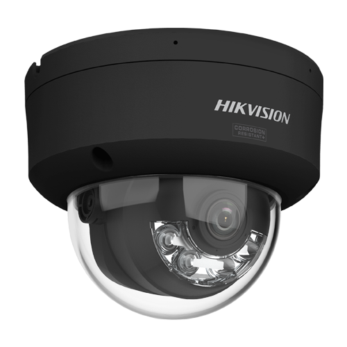 Camera IP dome 4MP Hikvision DS-2CD2147G3-LIS2UY neagra, lentila 2.8 mm, IR si lumina alba 30 m