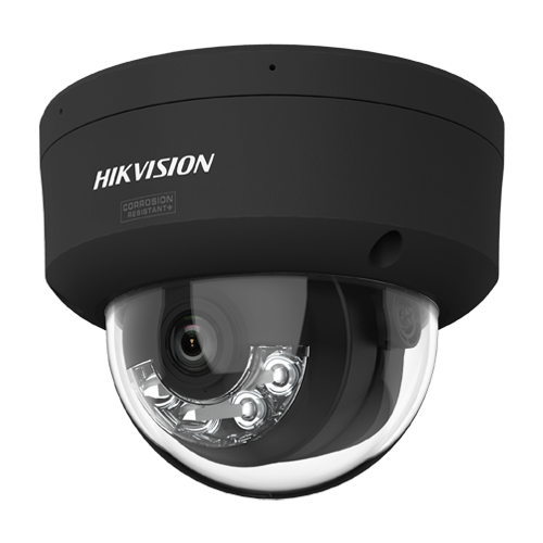 Camera IP dome 4MP Hikvision DS-2CD2147G3-LIS2UY neagra, lentila 2.8 mm, IR si lumina alba 30 m