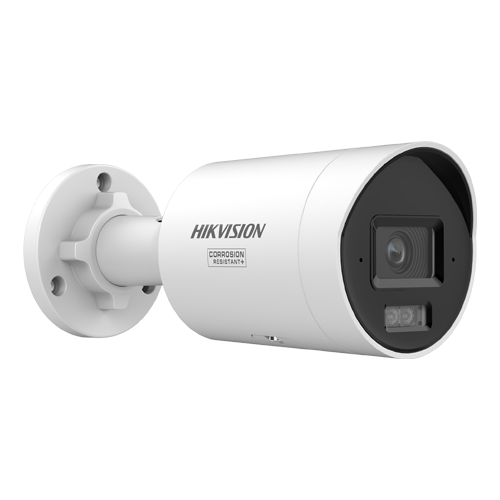 Camera IP bullet 4K Hikvision AcuSeek DS-2CD2087G3-LI2UY, lentila 2.8 mm, IR si lumina alba 40 m