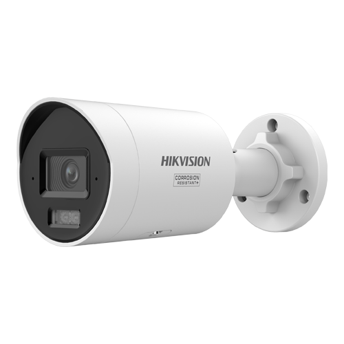 Camera IP bullet 4K Hikvision AcuSeek DS-2CD2087G3-LI2UY, lentila 2.8 mm, IR si lumina alba 40 m