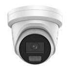 Camera IP turret 4K Hikvision AcuSeek DS-2CD2387G3-LIS2UY-SL, lentila 2.8 mm, IR si lumina alba 30 m
