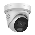 Camera IP turret 4K Hikvision AcuSeek DS-2CD2387G3-LIS2UY-SL, lentila 2.8 mm, IR si lumina alba 30 m