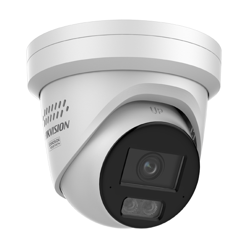 Camera IP turret 4MP Hikvision DS-2CD2347G3-LIS2UY-SL, lentila 2.8 mm, IR si lumina alba 30 m