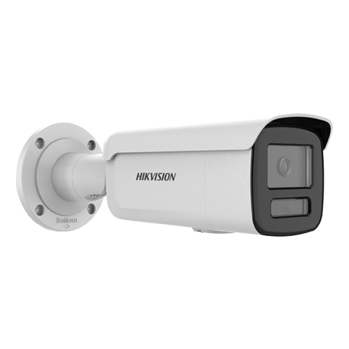 Camera IP bullet 4MP Hikvision AcuSeek DS-2CD2T47G3-LIY, lentila 2.8 mm, IR si lumina alba 60 m